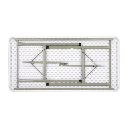 U543 Bolero rechthoekige inklapbare tafel 122cm wit