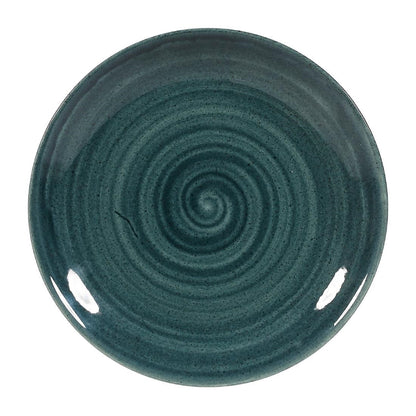 FA593 Churchill Stonecast Patina Rustic Teal Evolve Coupe Bord 16.5cm (12 stuks)