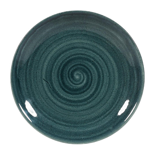 FA593 Churchill Stonecast Patina Rustic Teal Evolve Coupe Bord 16.5cm (12 stuks)