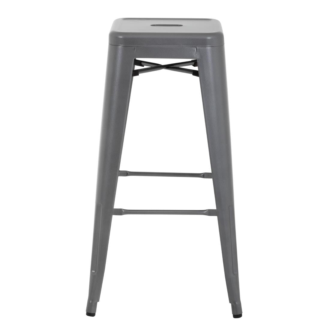 DM934 Bolero Bistro stalen barkruk grijs (4 stuks)