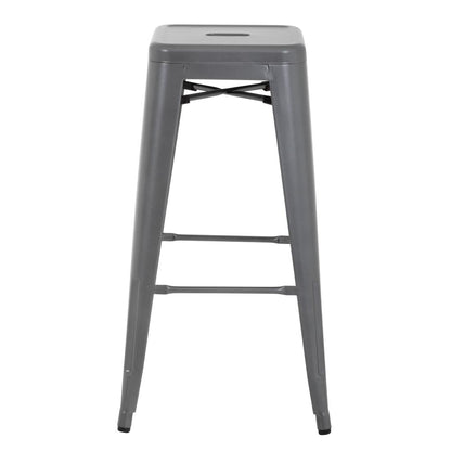 DM934 Bolero Bistro stalen barkruk grijs (4 stuks)