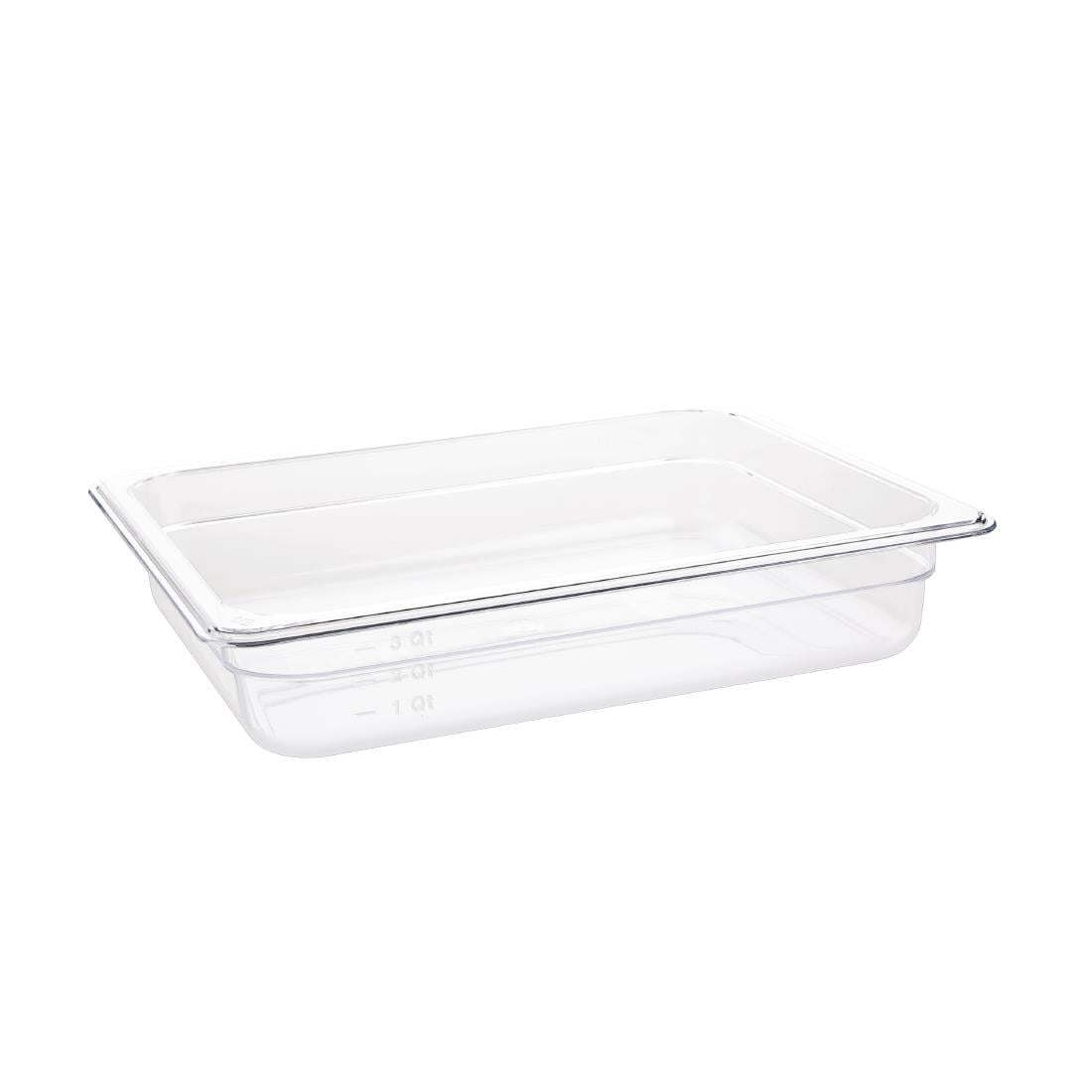 U228 Vogue polycarbonaat bak transparant GN 1/2 65mm