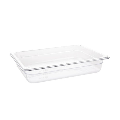 U228 Vogue polycarbonaat bak transparant GN 1/2 65mm