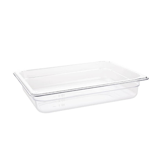 U228 Vogue polycarbonaat bak transparant GN 1/2 65mm