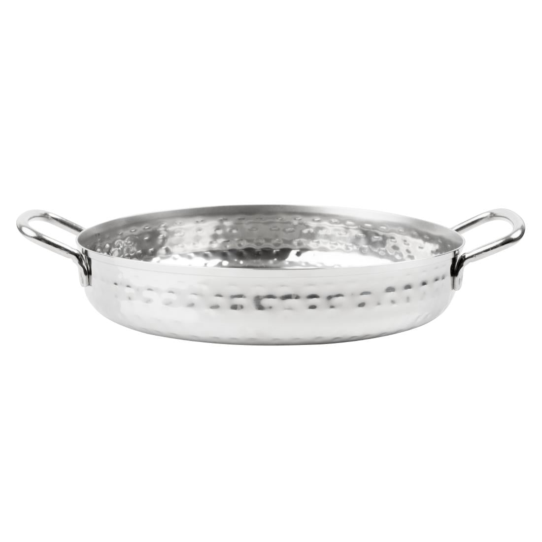 HY112 Olympia Tafelpresentatie Schotel Met Handvat Roestvrij Staal Gehamerd 180mm