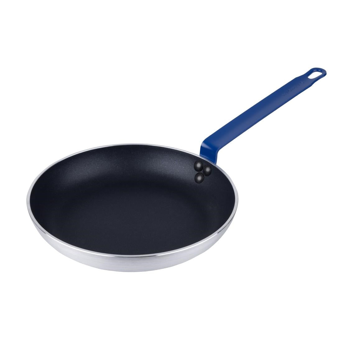 HT972 Hygiplas Aluminium Anti-aanbak Teflon Platinum Plus Koekenpan met Blauwe Handgreep 28cm