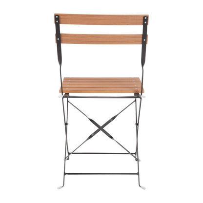 GJ766 Bolero opklapbare imitatiehout stoelen (2 stuks)