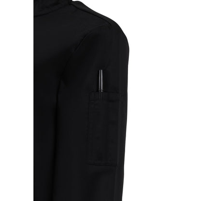 BA110-S Whites Dames Getailleerde Koksjas Zwart Maat S