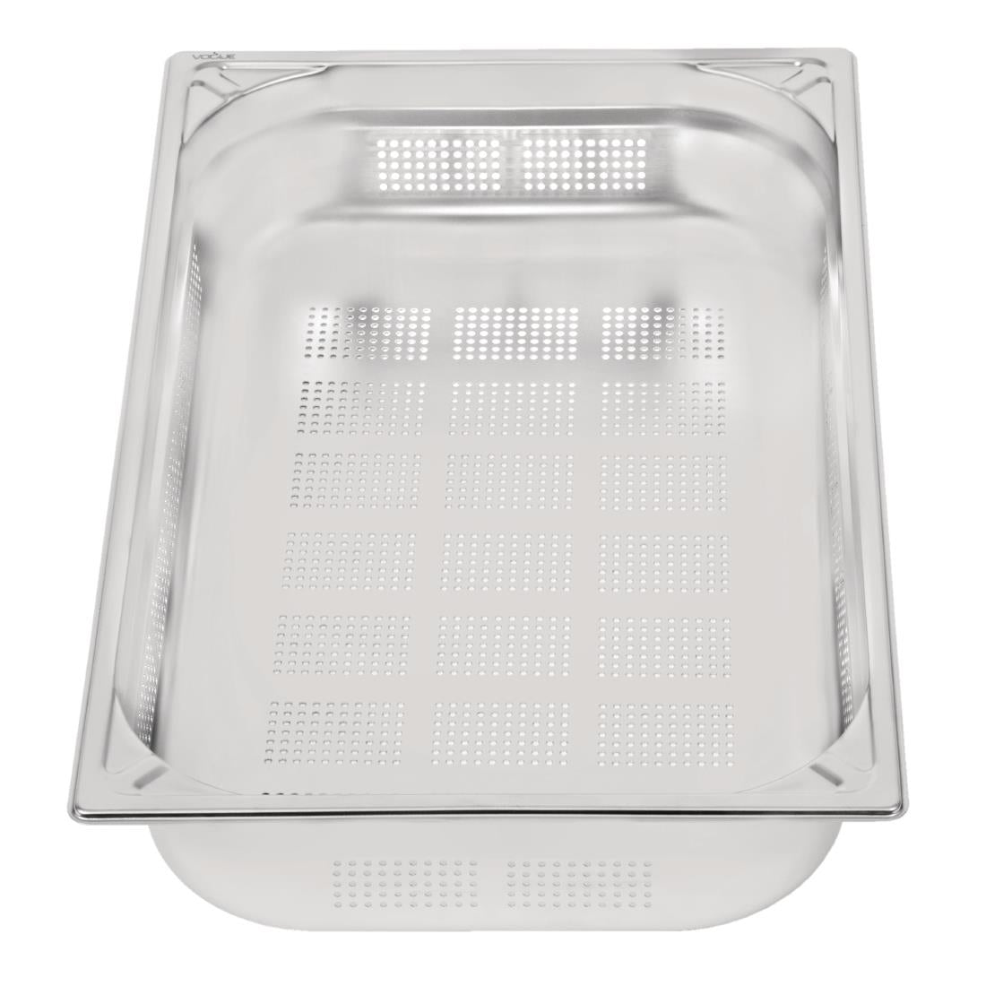 DW462 Vogue RVS geperforeerde GN 1/1 bak 100mm