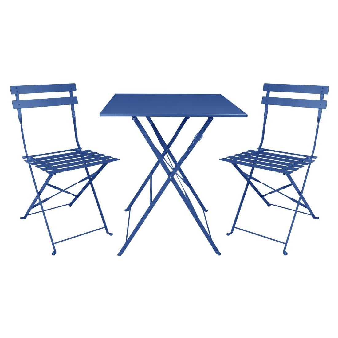 FU540 Bolero Perth Pavement Style Vierkante Tafel Donker Marineblauw