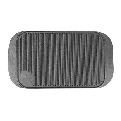 M650 Vogue dubbelzijdige gietijzeren grillplaat glad/ribbel