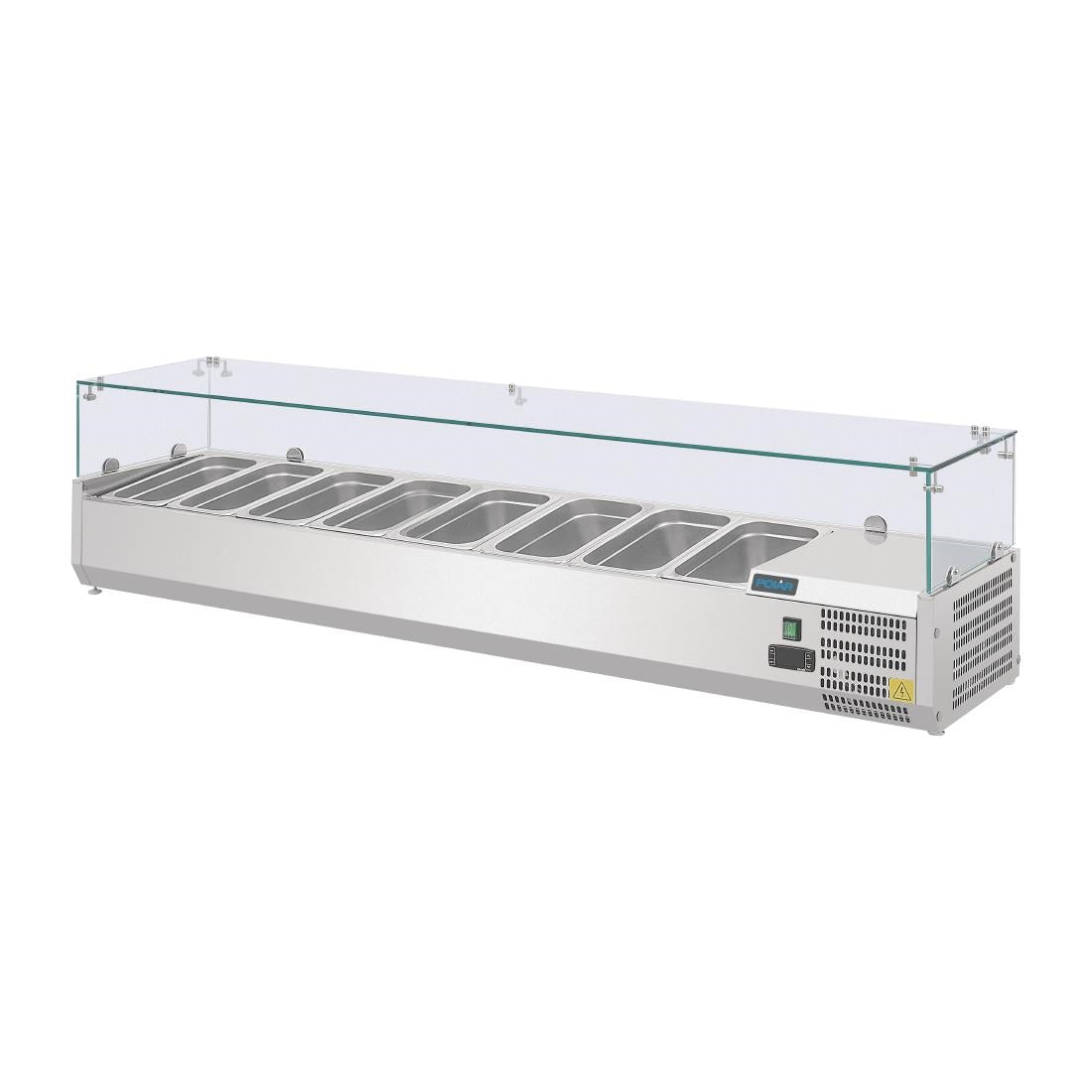 G610 Polar G-serie opzetkoelvitrine 8x GN 1/4