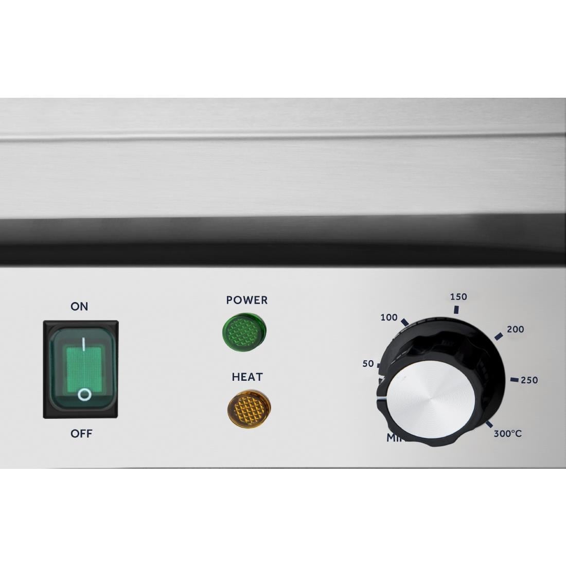 DA397 Nisbets Essentials tafelmodel elektrische bakplaat 48 x 31cm 3000W