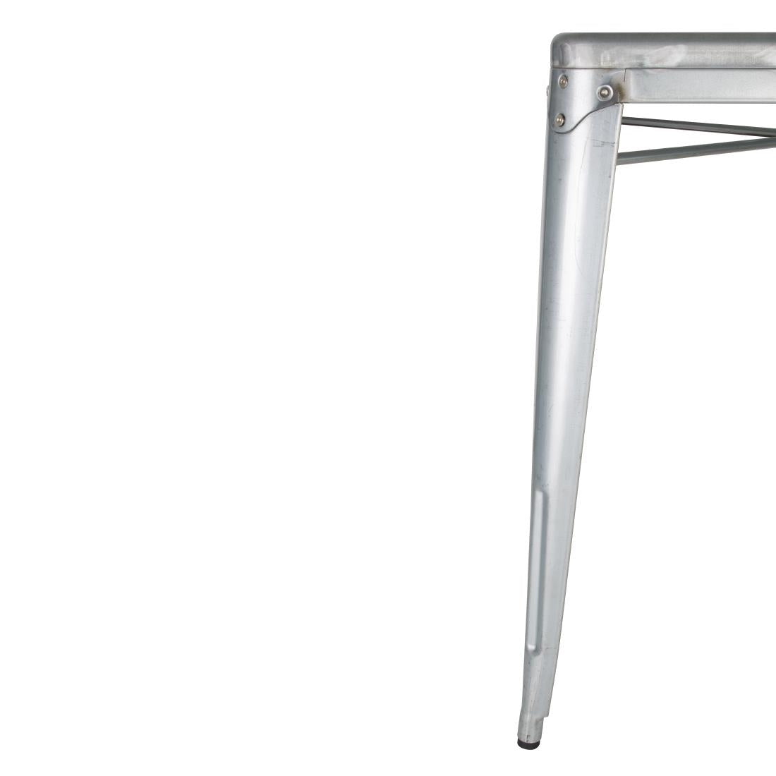 GC866 Bolero Bistro gegalvaniseerd stalen tafel vierkant 668mm
