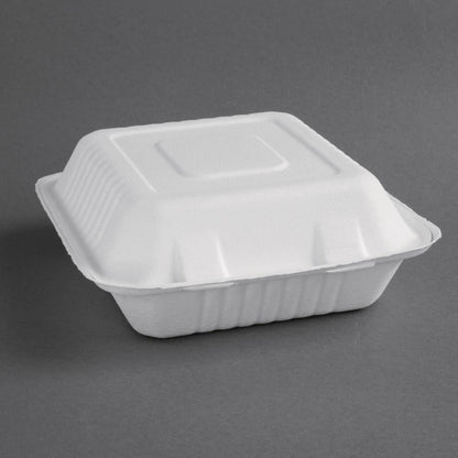 FC525 Fiesta Compostable composteerbare bagasse voedseldozen 223mm (200 stuks)