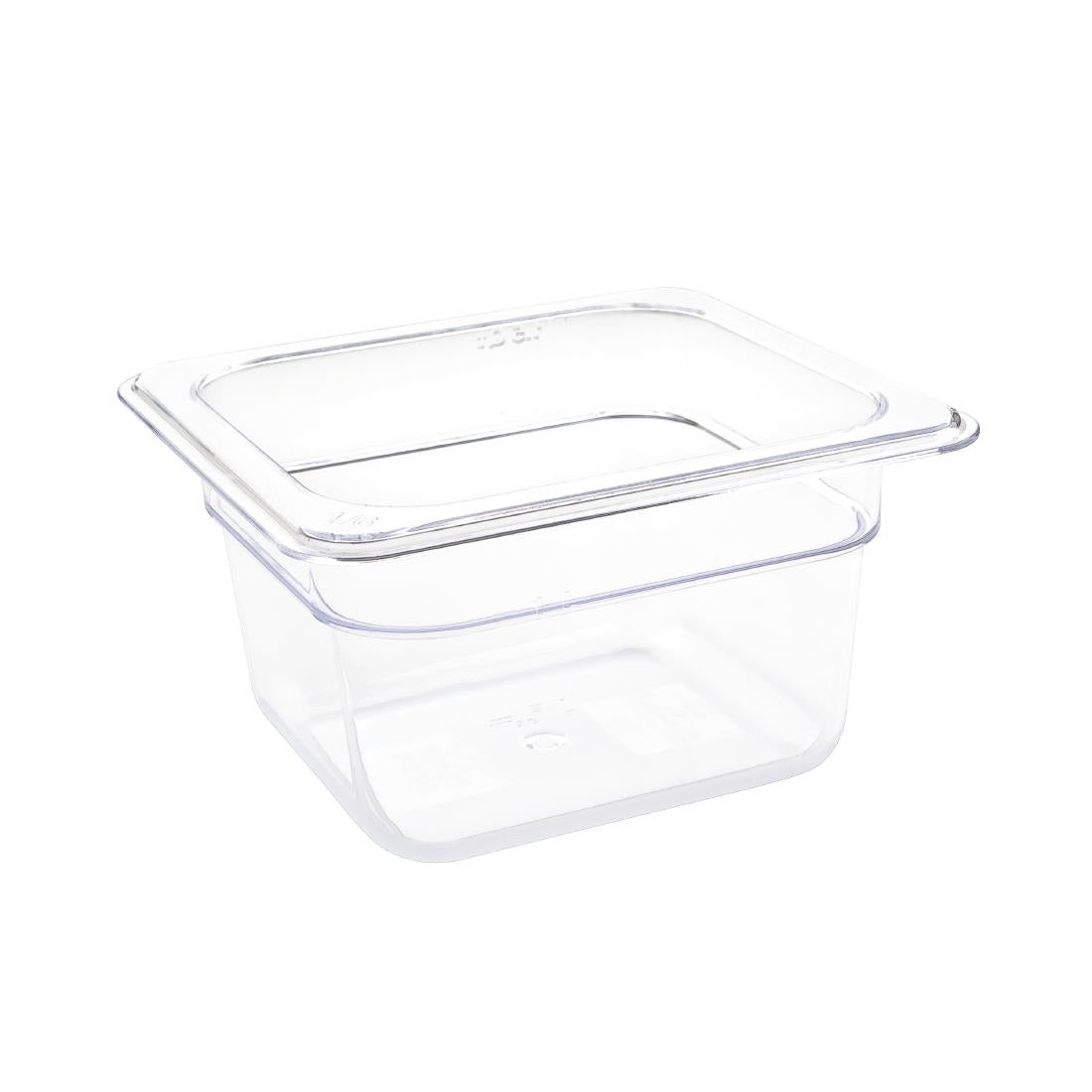 U240 Vogue polycarbonaat 1/6 gastronorm container 100mm transparant