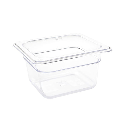 U240 Vogue polycarbonaat 1/6 gastronorm container 100mm transparant