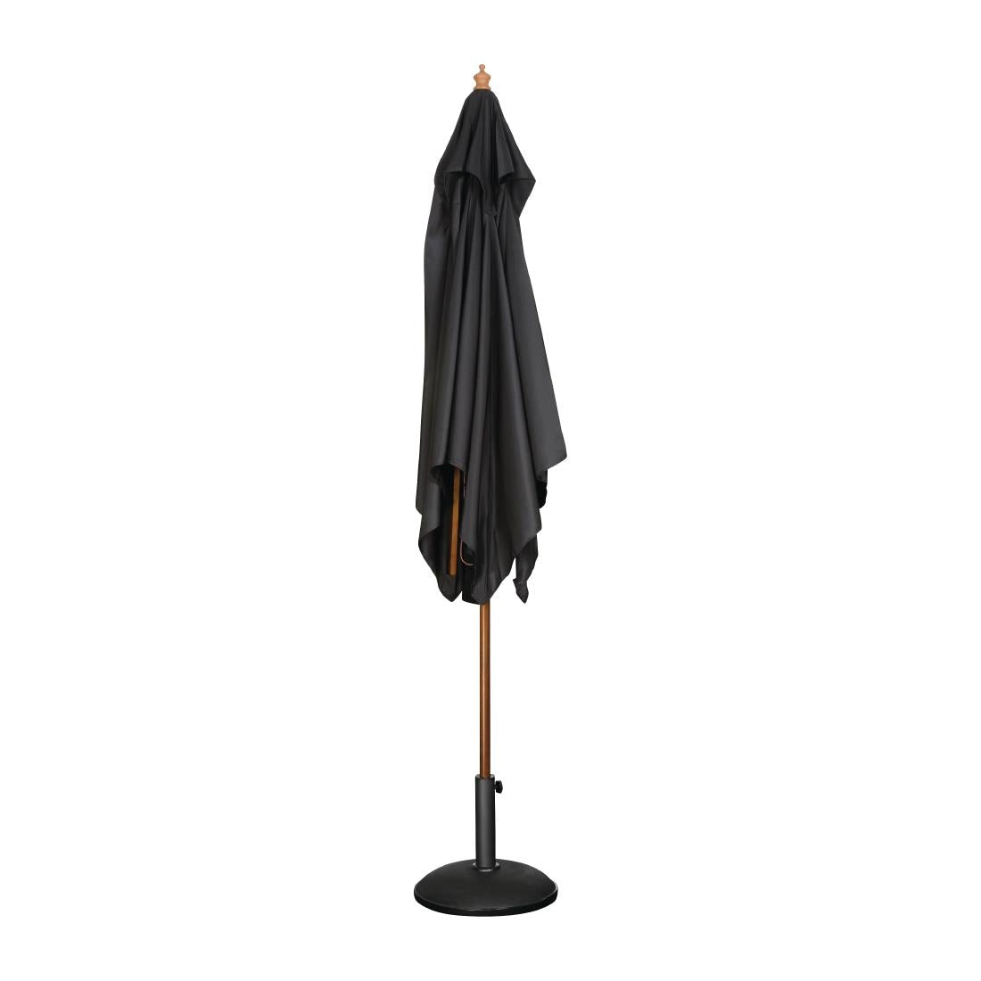 GH990 Bolero vierkante zwarte parasol 2,5 meter