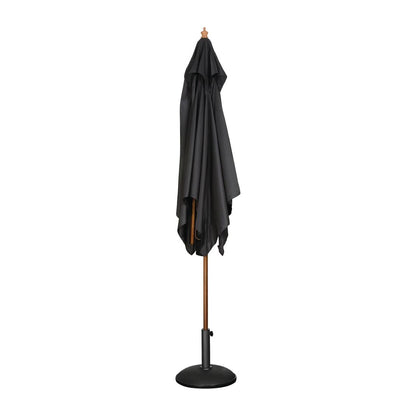 GH990 Bolero vierkante zwarte parasol 2,5 meter