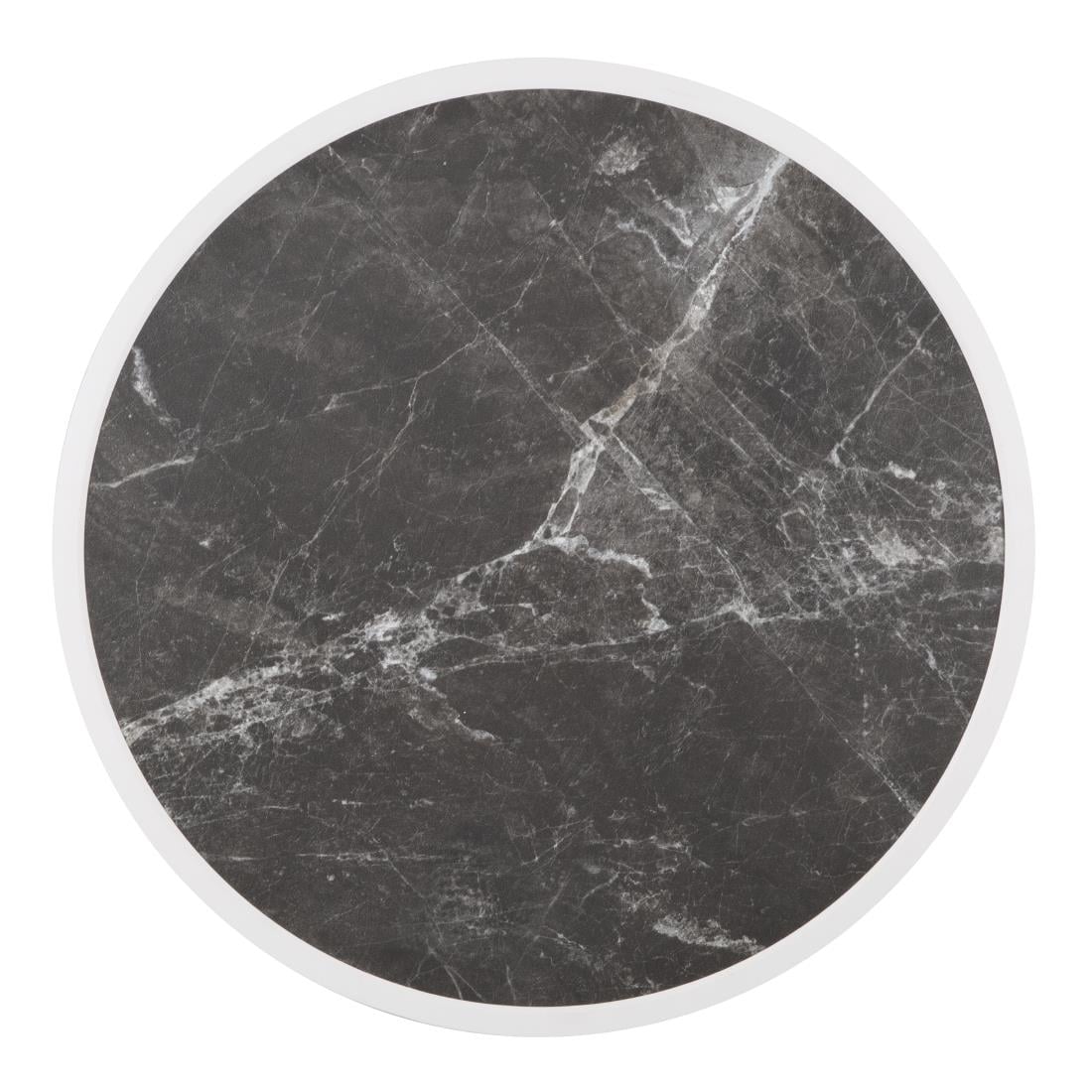 DL487 Bolero Rond Tafelblad Van Glasvezel, Donker Granieteffect, 580mm