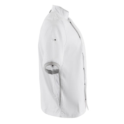B998-M Southside unisex koksbuis korte mouw wit M
