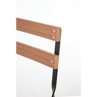 GJ766 Bolero opklapbare imitatiehout stoelen (2 stuks)