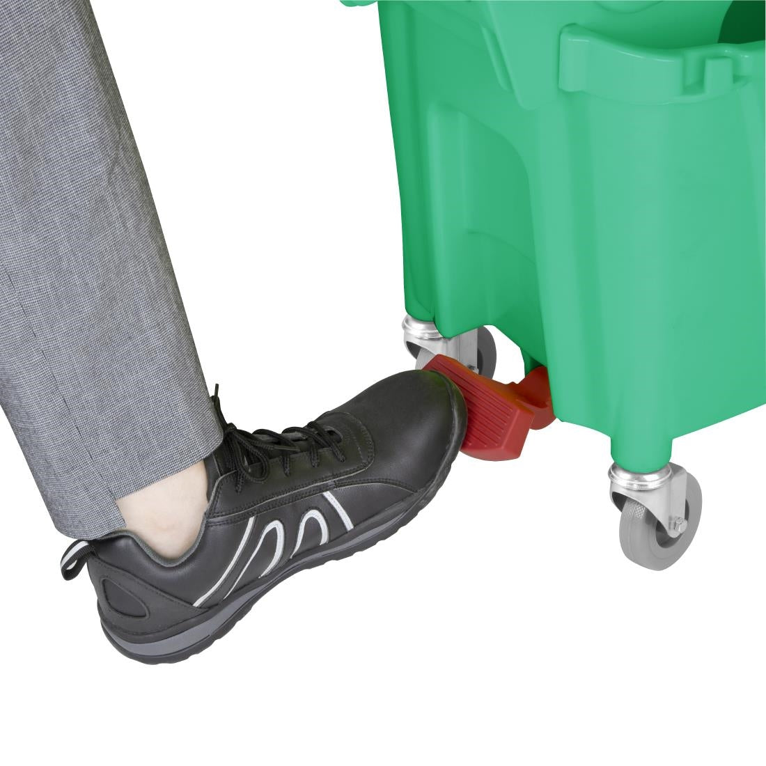 FW867 Jantex 30Ltr Dweil En Emmer Met Voetpedaalontgrendeling - Groen