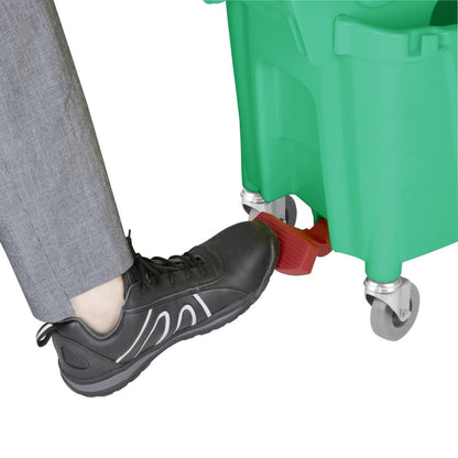 FW867 Jantex 30Ltr Dweil En Emmer Met Voetpedaalontgrendeling - Groen