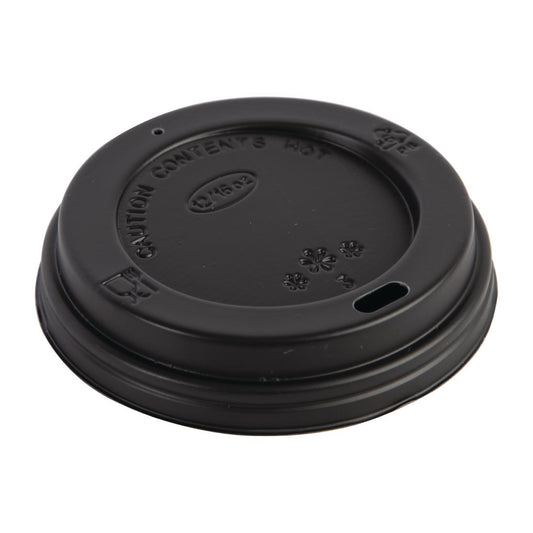 CW717 Fiesta Recyclable deksel zwart voor Fiesta Recyclable 340ml en 455ml koffiebekers (50 stuks)
