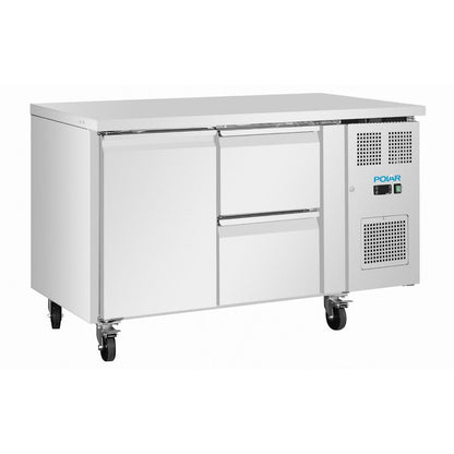UA108 Polar U-Series koelwerkbank met 1 deur en 2 laden