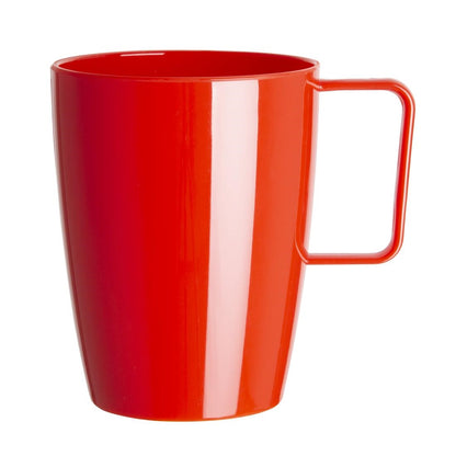 CE289 Olympia Kristallon polycarbonaat bekers met oor rood (12 stuks)