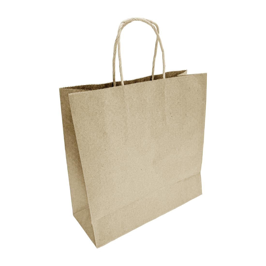 HY760 Fiesta Recycleerbare Twist Handle Bruin Papieren Tassen Klein (250 stuks)