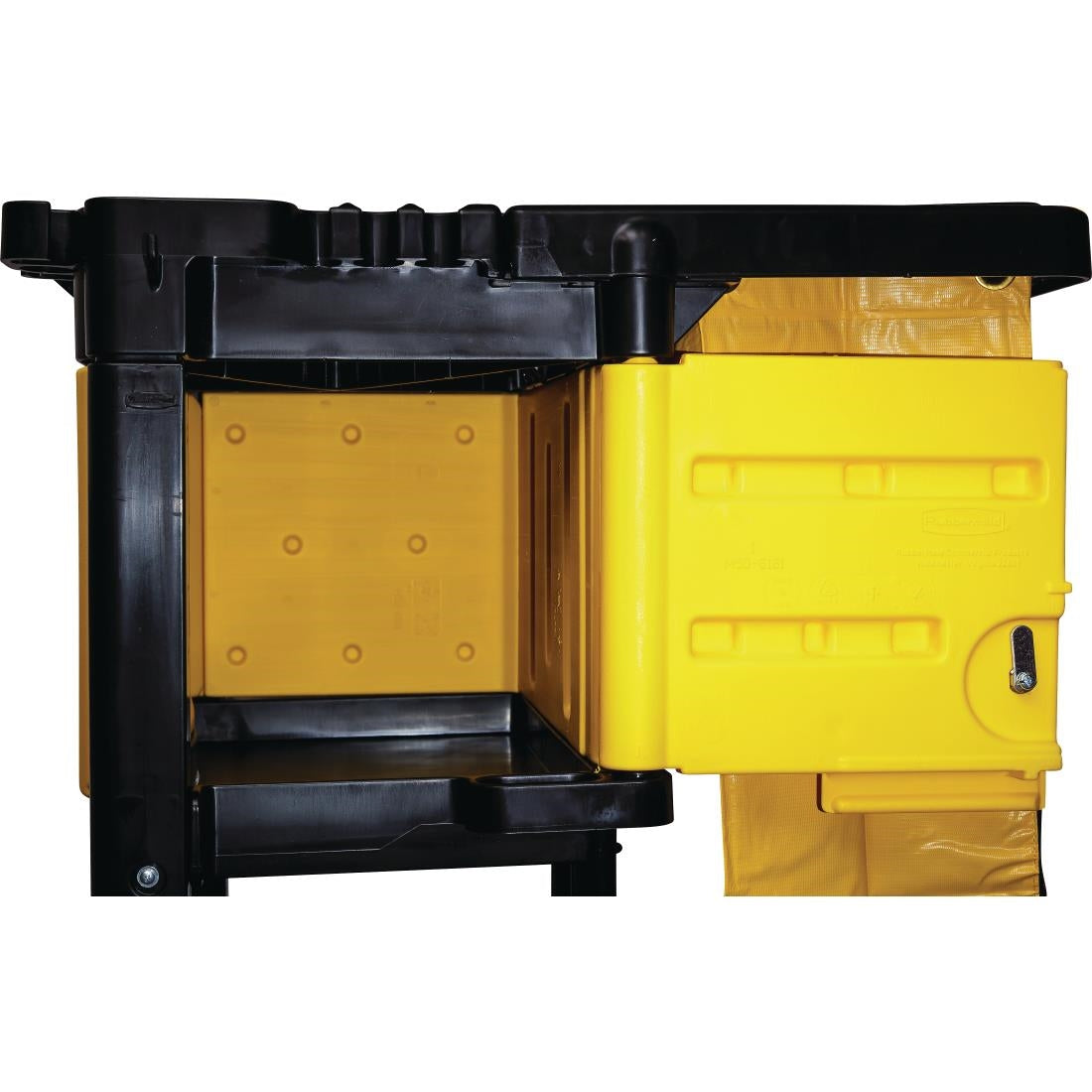M896 Rubbermaid kist met slot voor schoonmaaktrolley L658