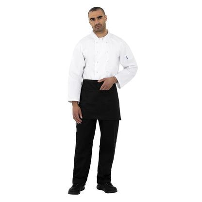 A134-XL Whites Vegas koksbuis lange mouw wit XL