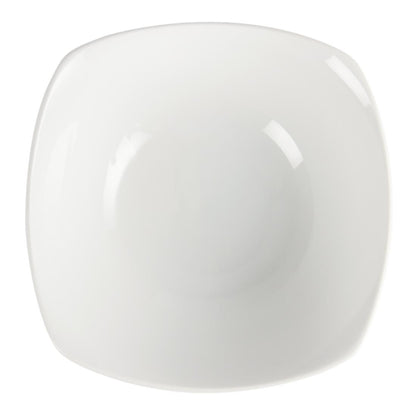 U174 Olympia Whiteware Afgeronde Vierkante Schalen 18cm (12 Stuks)