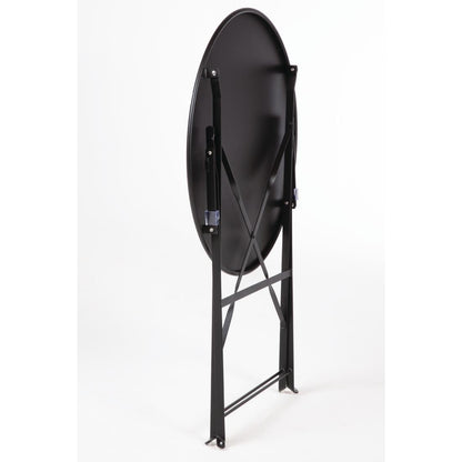 GH558 Bolero ronde stalen opklapbare tafel zwart 59,5cm