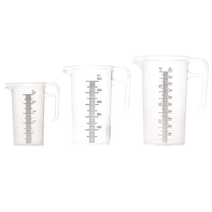 CH439 Pro-Measure polypropyleen maatkannen set - 250ml, 500ml & 1Ltr