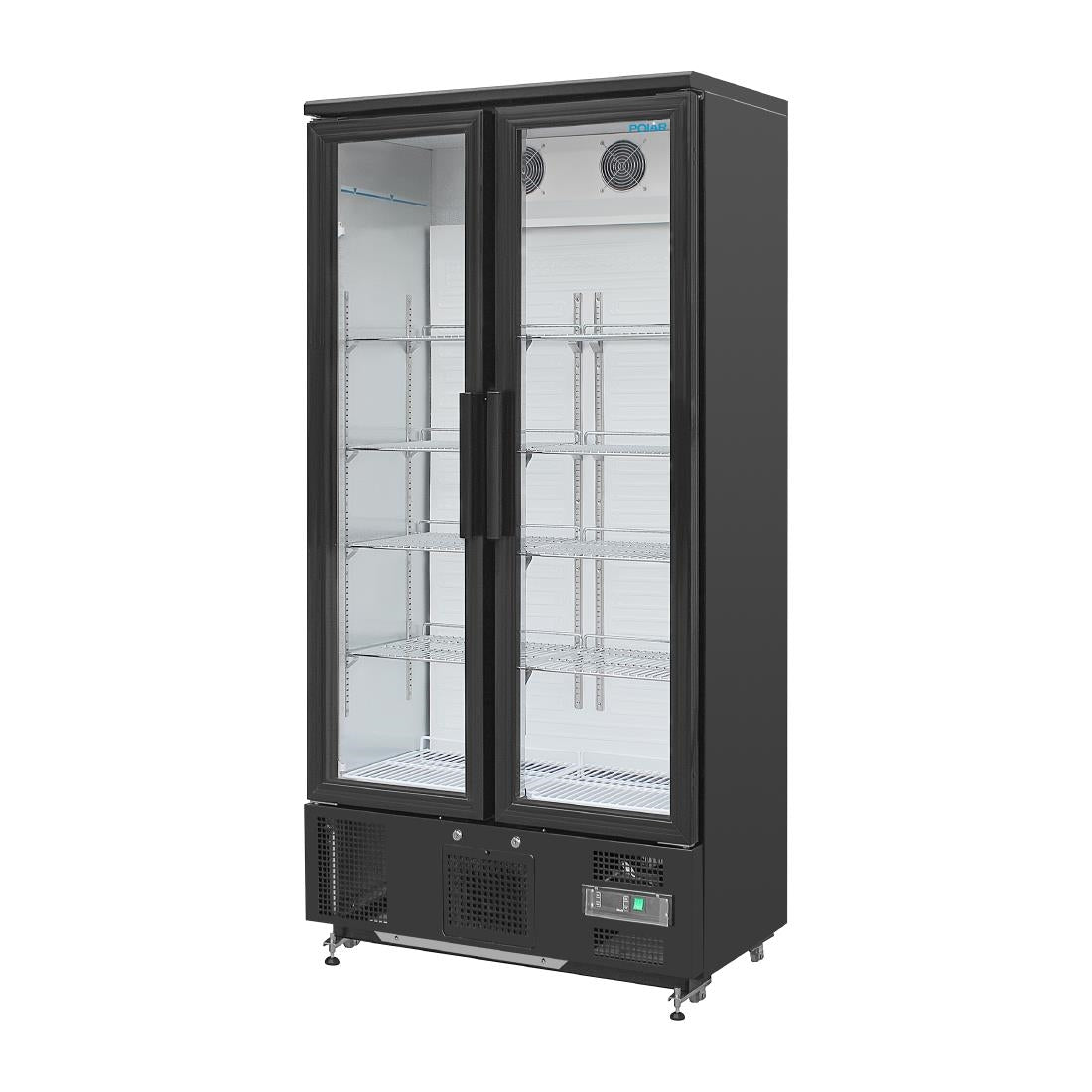 GJ449 Polar G-serie rechtopstaande gekoelde bardisplay met 2 klapdeuren