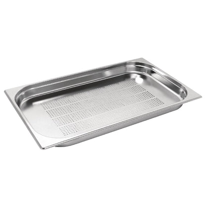 K839 Vogue roestvrijstalen geperforeerde 1/1 gastronormbak 40mm