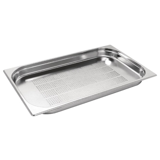 K839 Vogue roestvrijstalen geperforeerde 1/1 gastronormbak 40mm