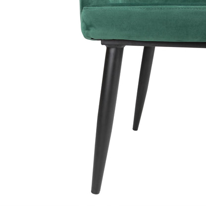 FX070 Bolero Lia Velvet stoelen donkergroen (2 stuks)