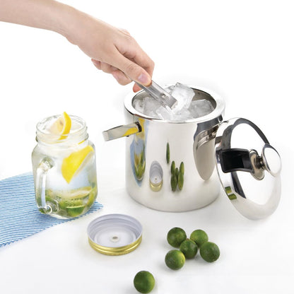 L279 Olympia ijsemmer met deksel en tang 1,23Ltr