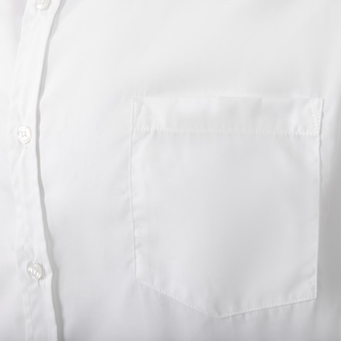 A730-S Uniform Works unisex overhemd lange mouw wit S