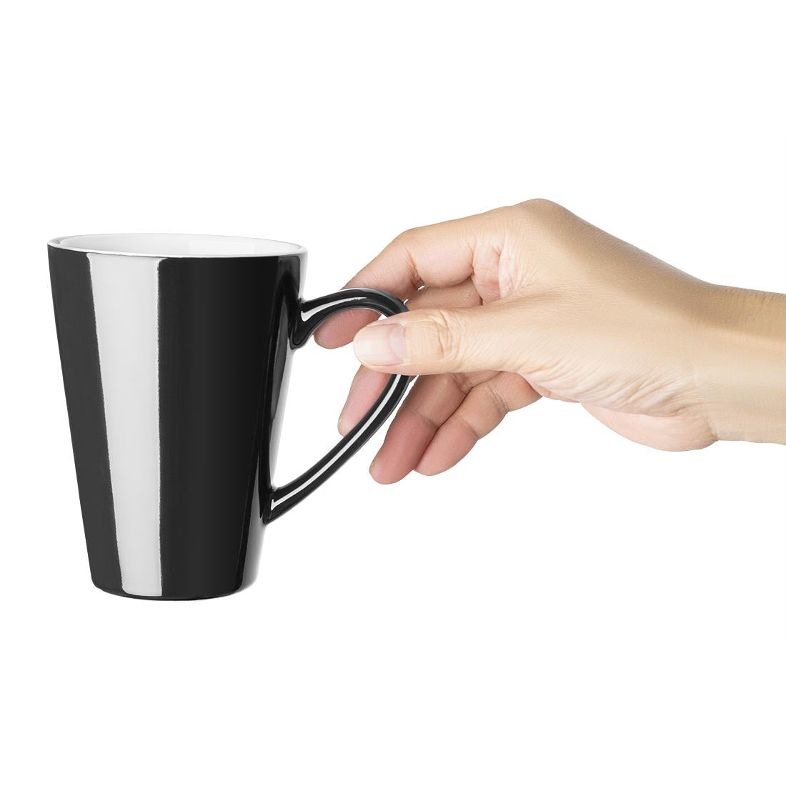CU957 Olympia cafe latte cup zwart - 340ml 11.5fl oz (12 stuks)