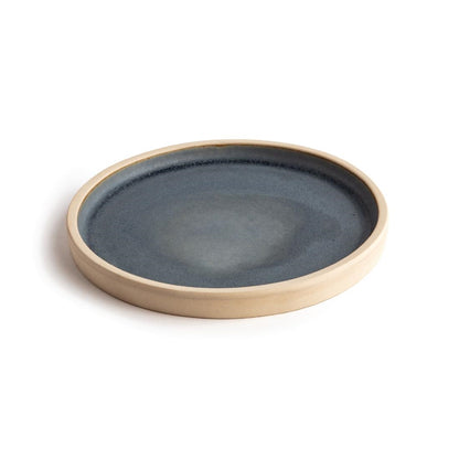 FA300 Olympia Canvas platte ronde borden blauw graniet 18cm (6 stuks)