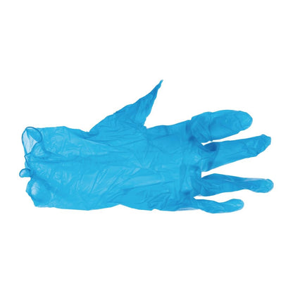 CF403-S Hygiplas vinyl handschoenen blauw poedervrij S (100 stuks)
