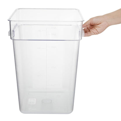 HY406 Hygiplas polycarbonaat vierkante opbergbak 20Ltr