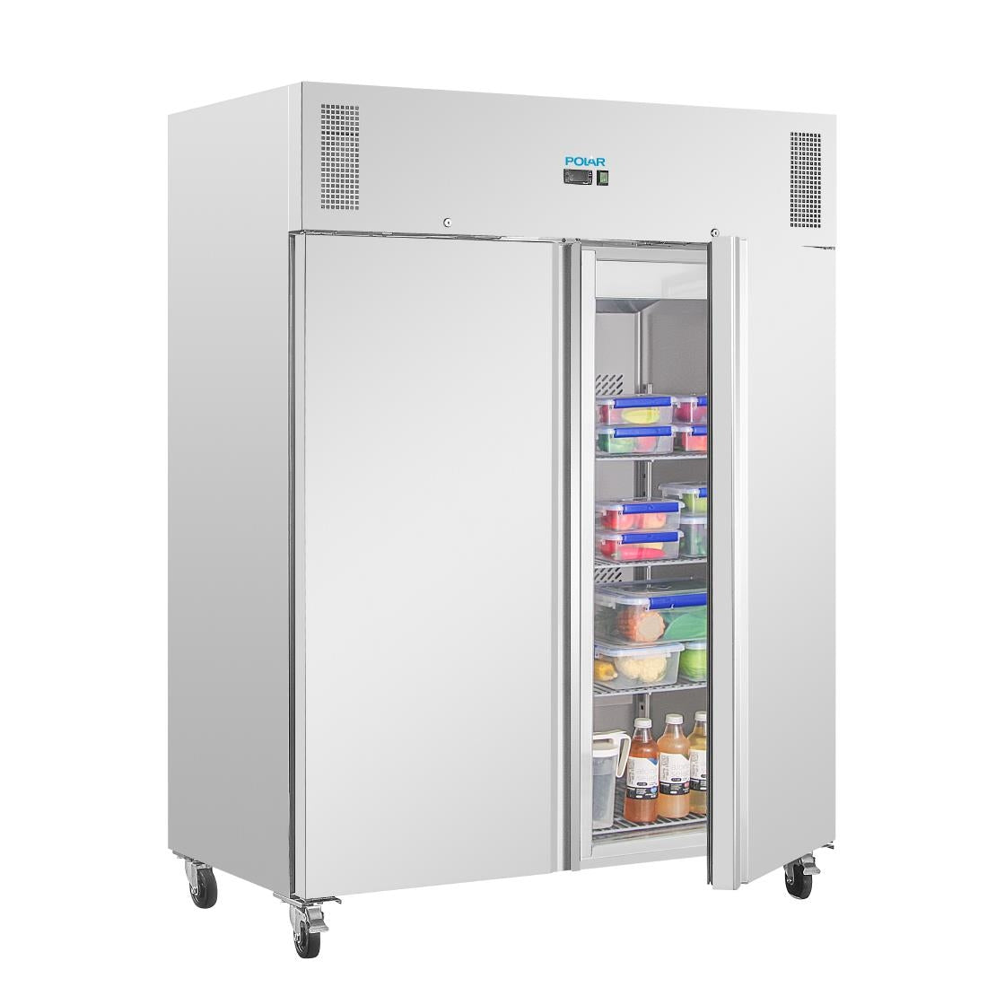 UA052 Polar U-Series Dubbeldeurs Staande Koelkast 1300Ltr