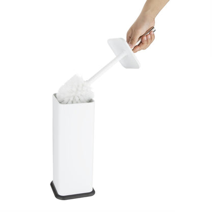 HT477 Jantex Vierkante Toiletborstel En Houder - Wit