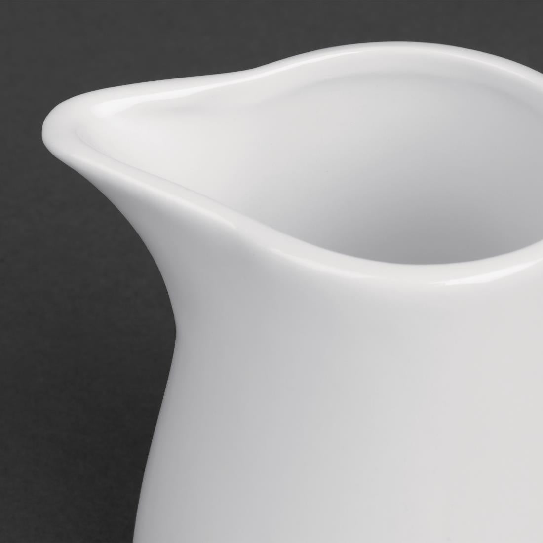 U820 Olympia Whiteware melkkannetjes met handvat 21,2cl (6 stuks)